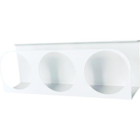 Porte-gobelets en métal robuste à 3 fentes pour réfrigérateur - Fixation murale - Gain de place - Organisateurs de réfrigérateur (1/5)