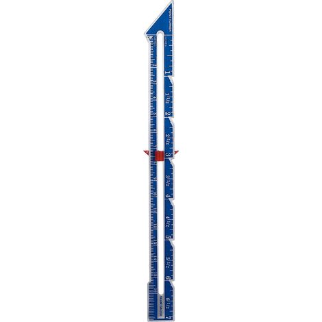 Quilting Ruler Seam Allowance Pointed Edge Sewing Measuring DIY Tools for Positioning Amount Button Margin Parallel LineBlue (1/5)