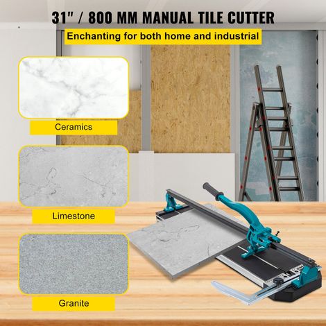 Coupe Carrelage 800 mm, Coupe Carreaux Manuels avec Positionnement Laser Précis Rail Simple Coupe-carreaux Manuels Professionnels pour Couper les Carreaux en Différentes Tailles (1/5)