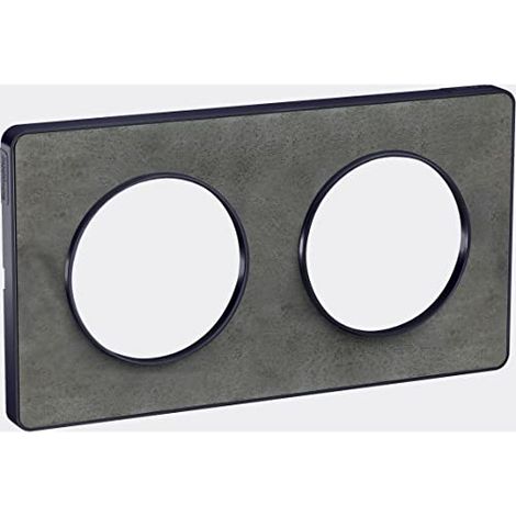 Placa de acabado Schneider Electric odace touch 2 postes clip