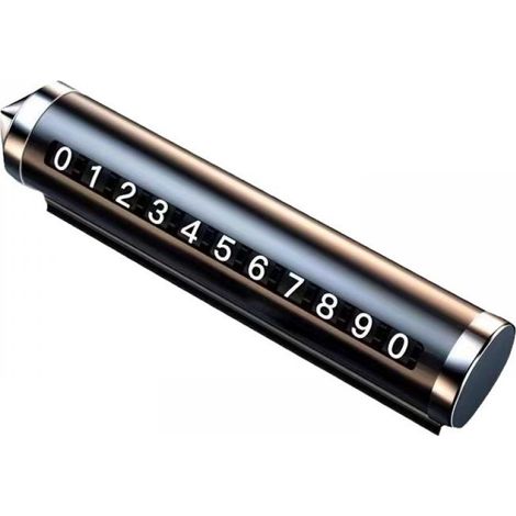 Plaque D'immatriculation Temporaire - Support De Navigation Mobile - Marteau De Securite Automobile - Reglable Numerique - Noir - 1 Piece (1/5)