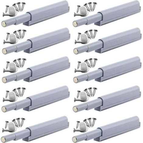 Loquets Magnétiques Push-Open - Fermetures Magnétiques pour Portes, Facile à Ouvrir (10 pièces) (1/5)