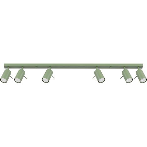 Sollux RING Barre de spots encastrés Ring Ceiling Spotlight Bar Sage 6x GU10 (1/5)