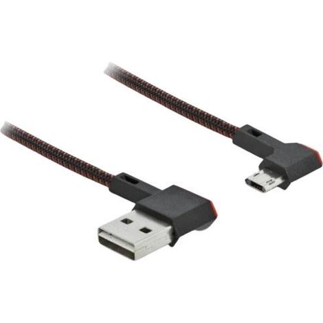Delock Câble USB USB 2.0 USB-A mâle, USB-Micro-B mâle 0.20 m noir 85269
