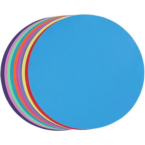 Lot de 10 marqueurs pour tableau blanc effaçables à sec, cercles colorés, autocollants muraux en vinyle amovibles, pour la formation, l'enseignement et le suivi des progrès scolaires. (1/3)