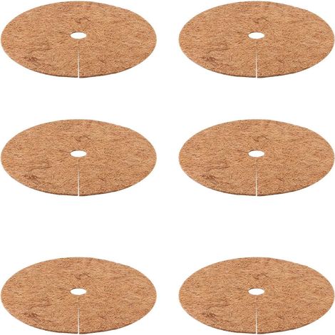 Disque de Paillage - Fibre de Coco Biodégradable - Protection Hivernale pour Plantes en Pot - Diamètre 20 cm - 1 Pièce (1/5)