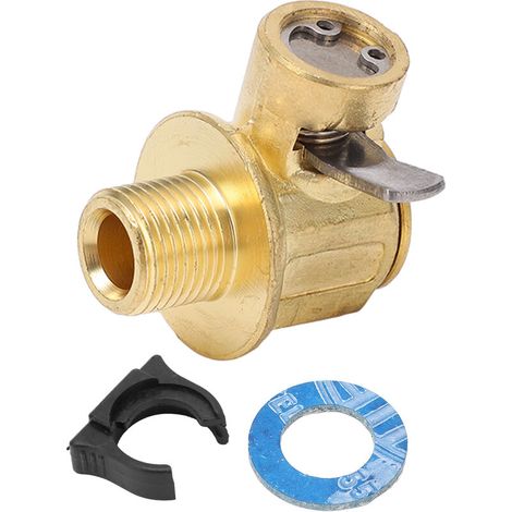 Jeffergarden Vanne de vidange d'huile moteur rapide M141.25 Laiton en acier inoxydable avec clip à levier LC10 pour camions légers Vans-DOU