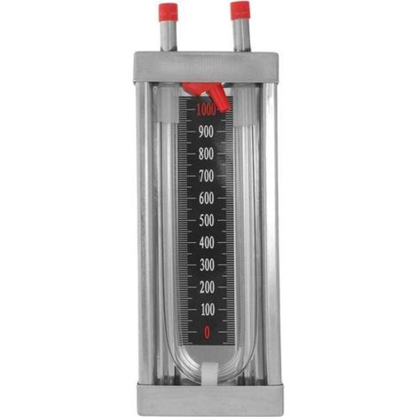 Manomètre En U - Acier Inoxydable - Pression Différentielle 0-1000 Pa - Pour Systèmes De Ventilation Et Climatisation - 1 Pièce (1/5)