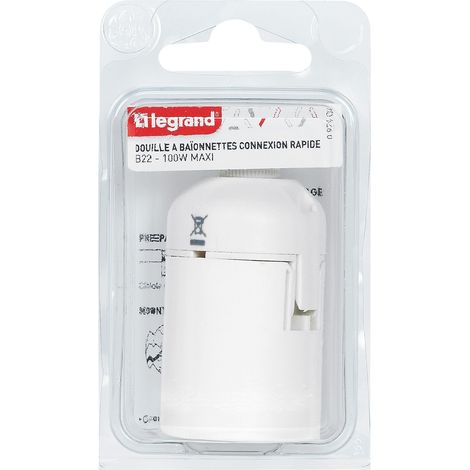 LEGRAND - Douille B22 nylon connection automatique s/c (1/3)
