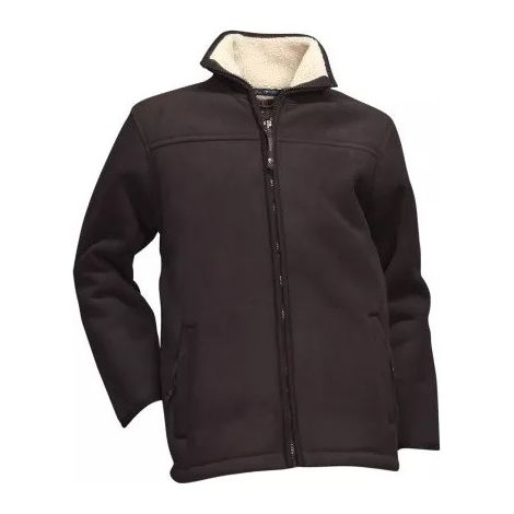 LMA – Blouson polaire doublé sherpa taille 4 – 100% polyester – Poids 600 g/m² – Col montant et poches zippées pour confort extérieur (1/2)