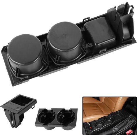 The centre console cup holder and storage tray are compatible with the cup holder and storage tray in the BMW 3 Series E46 and are ready to use. (1/4)