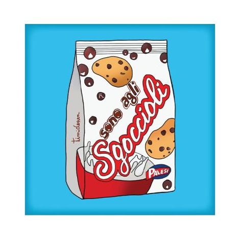 Poster Sgoccioli 20x20 cm Bianco e Nero Timidessen