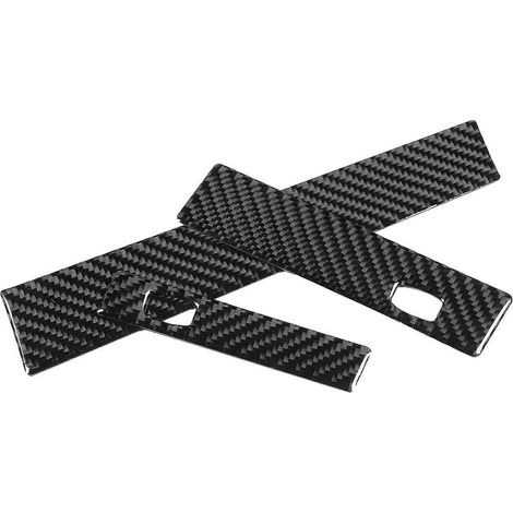 1. Lot de 3 bandes décoratives en fibre de carbone pour porte-gobelets CoPilot, compatibles BMW Série 5 E60/E61 (2004-2010).