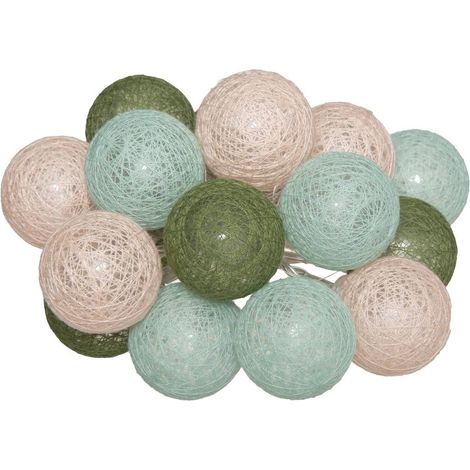 Guirlande LED à piles 16 boules - Atmosphera créateur d'intérieur
