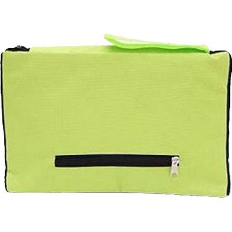 Sac de courses pliable vert à roulettes, en tissu Oxford extensible, couleur unie. (1/5)