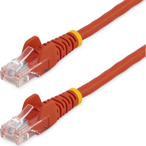 StarTech.com 1m Cat5e RJ45 UTP Netzwerkkabel Snagless - Cat 5e Patchkabel - Rot