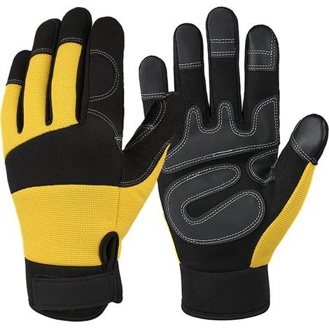Gants Tronconneuse - Protection Anti-coupure Dos Main Gauche 20 M/s - Cuir Renforcé Paume - Norme EN381-7 EN388 - Taille 11 XL (1/5)