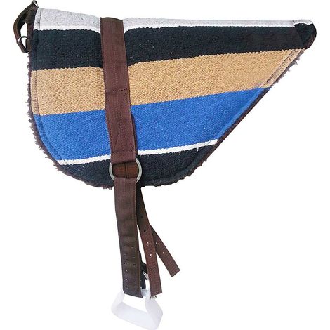 Bareback in tessuto navajo foderato in agnellino sintetico completo di staffe e sottopancia