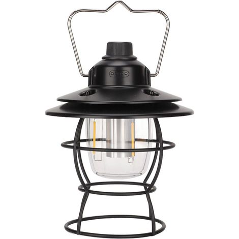 de camping LED vintage 3 modes d éclairage alimentation USB (1/5)