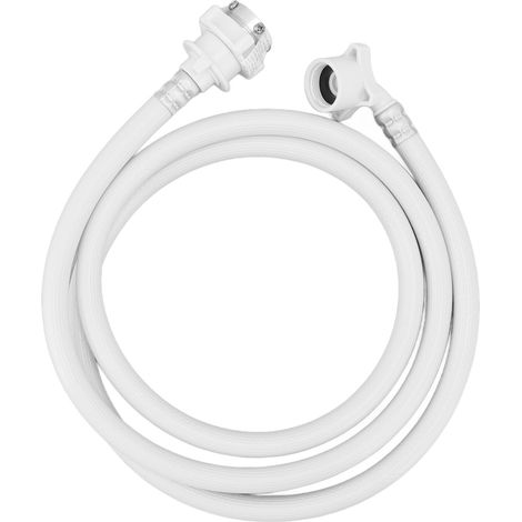 Tuyau d'arrivée d'eau pour lave-linge Haier, en PVC anti-éclatement avec raccord métallique, 2 m / 6,6 pi (1/5)