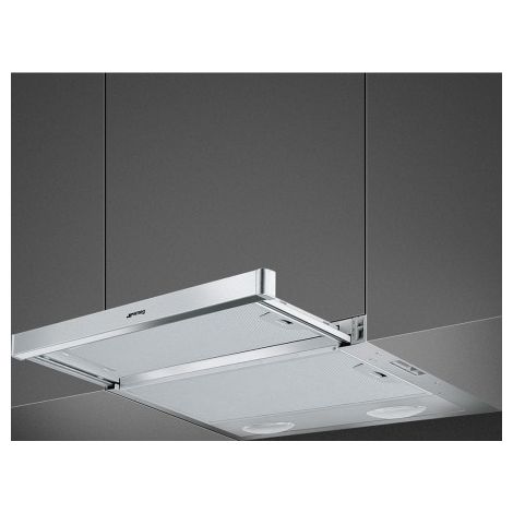 Smeg KSET61E2 campana Semintegrada (extraíble) Plata 315 m³/h D (1/2)