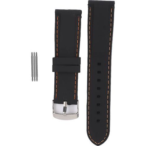 Bracelet de Montre en Silicone Réglable 22mm, Pièce de Rechange pour Wristwatch