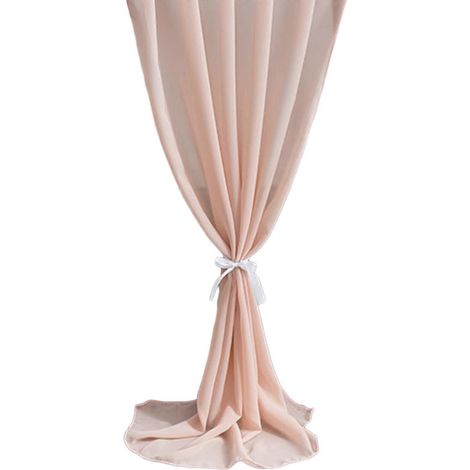 Chemin de table en mousseline, nappe de mariage simple, chemin de table pour la décoration de scène de la cérémonie de mariage, poudre de viande 114 (1/5)
