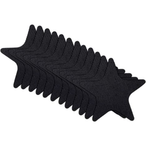 Autocollant adhésif antidérapant pour douche,-Noir 12 pièces (1/2)