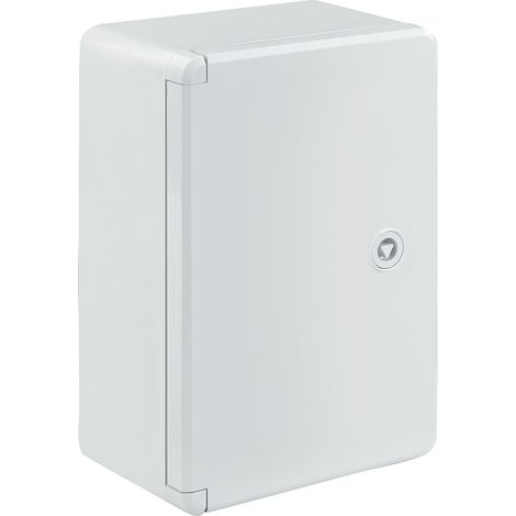 Boîtier électrique ABS étanche vide avec plaque de montage galvanisée et système de verrouillage sécurisé - Dimensions : H 30 x L 20 x P 13 cm - Réf. FCT302013P (1/5)