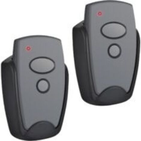 Juego de 2 transmisores portátiles de 868,3 MHz para 302, 384, 304, 313, 321, 323 y 131 - Control remoto de repuesto para - 2 canales - Crezuo