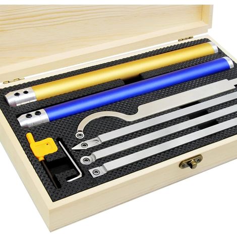 Carbure pointe tour outil de tournage, ensemble d'outils de tournage de bois pleine taille, burin de tour de bois (1/5)