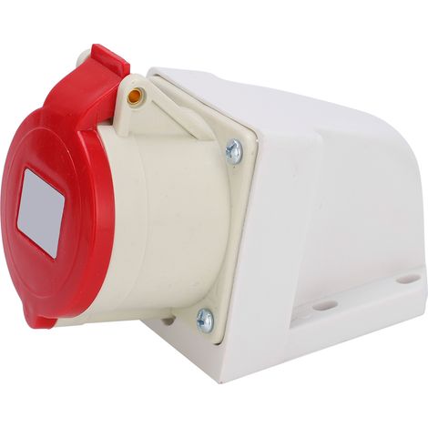 2 prises industrielles 32A 3 phases IP67 étanches, montage mural isolé 380‑415V 3P+N+E, connecteur 4 broches (1/5)