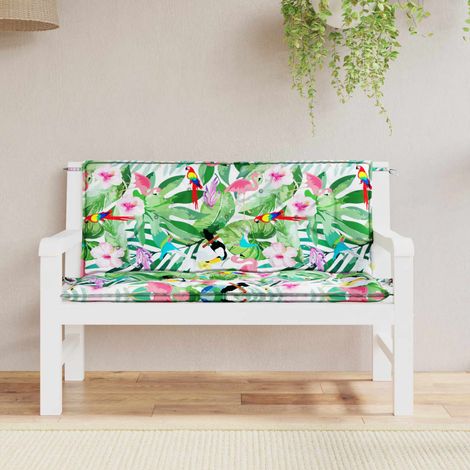 Lot de 2 Coussins pour banc de jardin multicolore 120x50x7 cm -FV95137 (1/5)