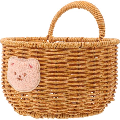 Panier à fleurs suspendu SHINEOFI en fer et polypropylène tressé, résistant l'usure, idéal (1/5)
