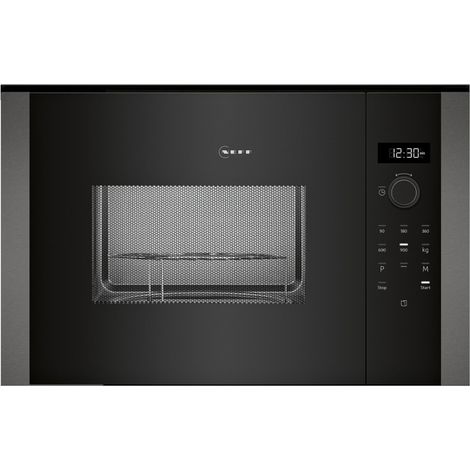 Neff – Micro-ondes encastrable 25L – Puissance 1200W – Dimensions H38.2 x L59.4 x P38.8 cm – 8 programmes automatiques – Cavité inox