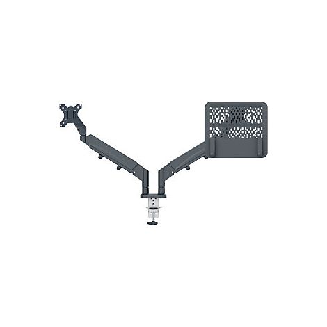 Leitz Supporto per monitor Monitor+Laptoparm Ergo 1 Display: (s) 81,3 cm (32) Grigio scuro Regolabile in altezza, Ruot (1/2)