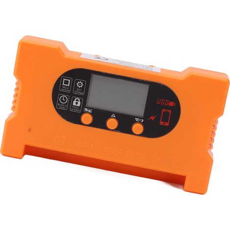 Contrôleur de charge solaire de type C, charge rapide, contrôle du variateur, protection contre les courts-circuits, reconnaissance automatique de la batterie, régulateur solaire 50 A (1/5)
