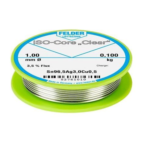 Felder Hilo de soldadura avanzado aleación Sn96,5Ag3Cu0,5 1 mm