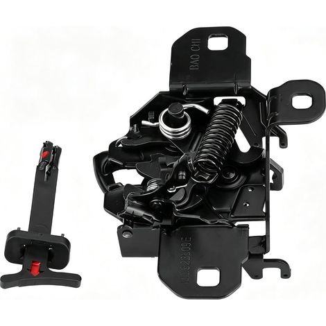Verrou de capot moteur avec tirette, verrou de capot moteur verrouillage, 1J0 823 509E verrou de capot clapet pour Bora 1J2, Golf IV 1J1, Variant 1J5, Bora Kombi 1J6 (1/5)