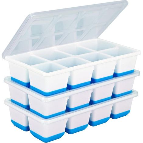 Eiswürfelformen Silikon Deckel Whiskey 3er Blue 1.75 inch ice cubes (1/5)