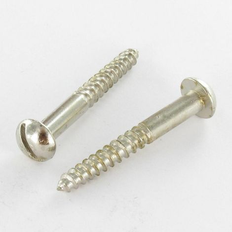 Vis bois Tête ronde TR Fendue 3.5X16 Acier chrome-1 pièce