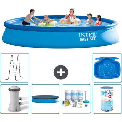 Intex Piscina Easy Set Rotonda - 457x84 cm - 8-pezzi S41173 (1/5)