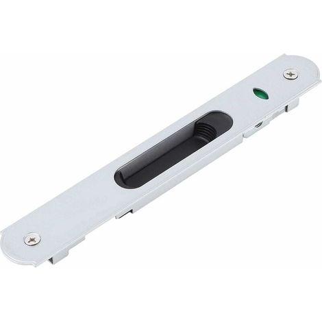 1 verrou à crochet Divers accessoire de portail, acier inoxydable, finition argentée, pour portes coulissantes et fenêtres en verre (1/5)