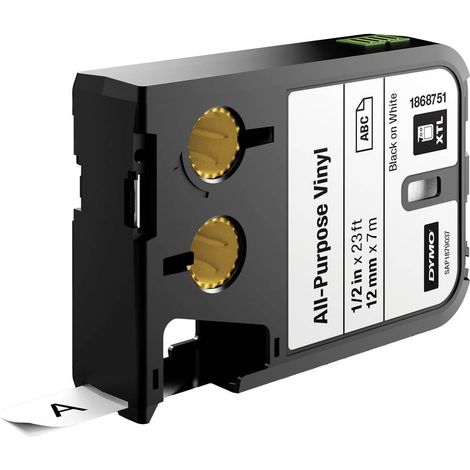 DYMO 1868751 XTL Colore Nastro: Bianco Colore carattere:Nero 12 mm 7 m (1/3)
