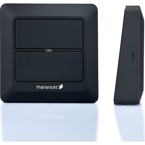 Marantec 161336 Trasmettitore a Parete, Pulsante a 2 canali per Porte del Garage Mrantec, Nero (1/3)