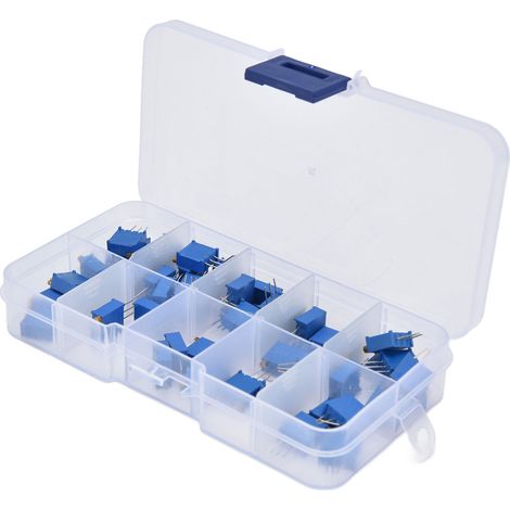 Kit de 50 potentiomètres ajustables (résistance variable 100 Ω, 100 kΩ, 315 V, 3296 W) (1/5)