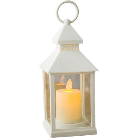 Lanterne décorative QttvbTna, portable, à piles, pour intérieur/extérieur, style rétro (1/5)