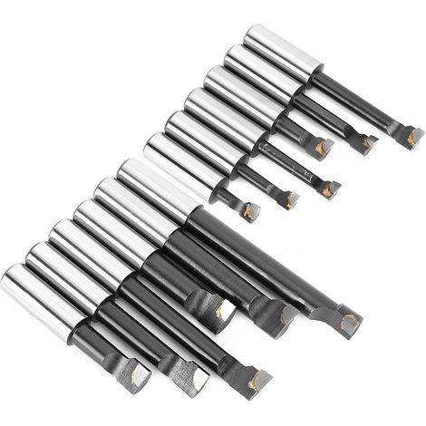 Jeu de 12 barres d'alésage de 3/4 pouces, type F1, HSS, porte-outil pour tour CNC avec socle (1/5)
