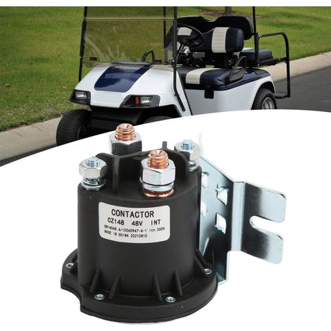 Solenoïde de remplacement en alliage métallique 612711 pour Club Car, compatible EZGO TXT 2010+ et véhicules 48V MPT 800/1000. (1/5)