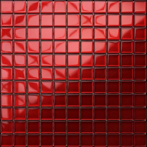 Ilcom mosaico in vetro su rete per bagno e cucina 30cm x 30cm - Bloody Mary (1/5)